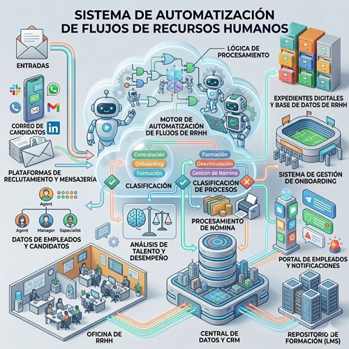Flujos de trabajo para recursos humanos en Madrid y Castellón